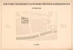 Emil Medvešček - Rektorat in dekanati Slovenske univerze Aleksandrine